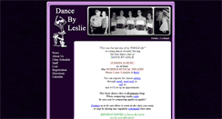 Desktop Screenshot of dancebyleslie.com